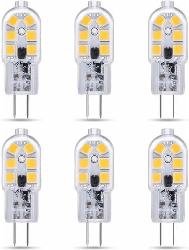 Lablanc - 6er-Set G4 led 2 w 12 v ac/dc Kaltweiß 6000 k für Dunstabzugshaube, 200 lm, entspricht G4 10 w 20 w Halogenlam...