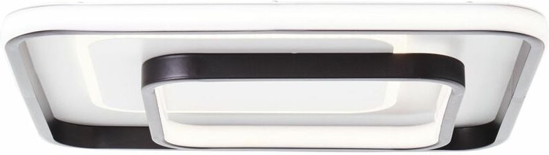 BRILLIANT Lampe, Cava LED Deckenleuchte 40x40cm weiß/schwarz, 1x LED integriert, 41.4W LED integriert, (5373lm, 3000K), ...