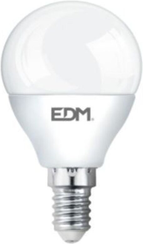 EDM - Sphärische LED-Glühbirne E14 5W 400lm 3200K warmes Licht Ø4,5x8cm