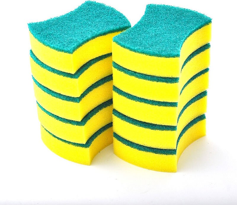 Reinigungsschwämme für die Küche – 10er-Pack kratzfeste Spül- und Scheuerschwämme für eine effektive Reinigung - Sollbry