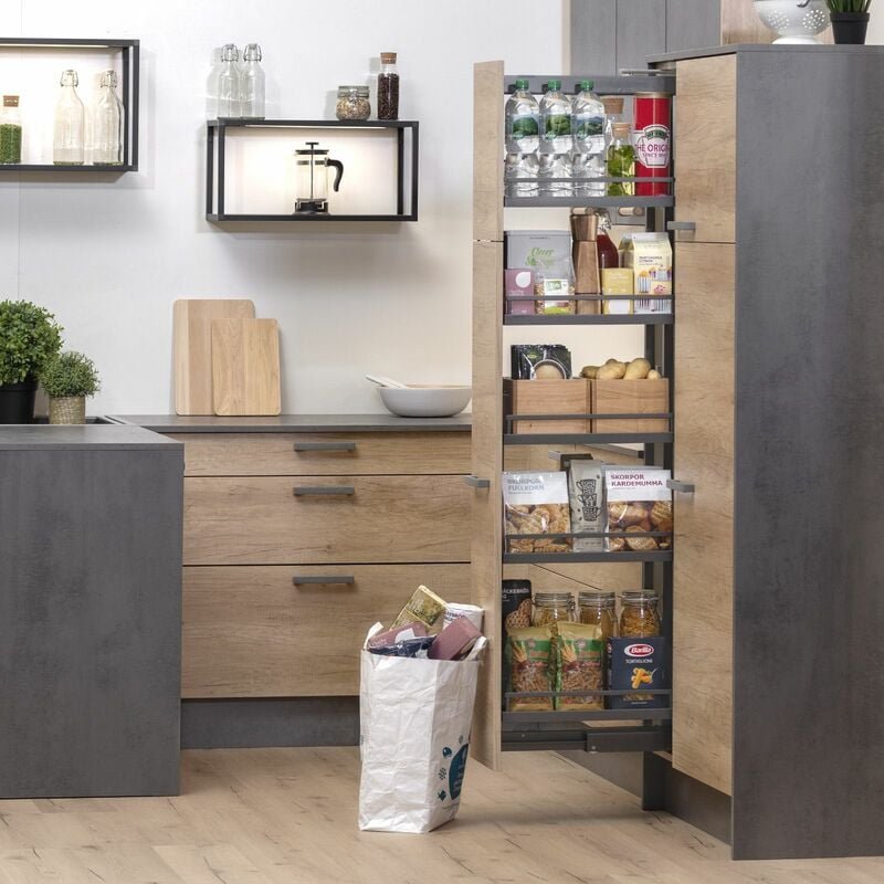 Kesseböhmer dispensa-x arena Style anthrazit Apothekerauszug 100 Kg Tragkraft für Korpusbreite 300 mm u. Korpusinnenhöhe...