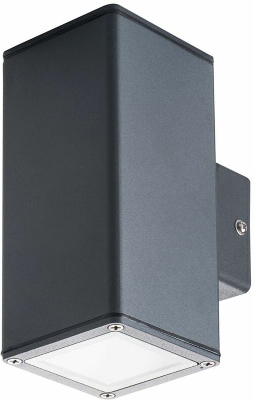 Licht-erlebnisse - Außenleuchte Wand Up Down Anthrazit IP44 GU10 Aluminium Modern Außenwandlampe