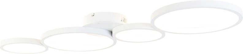 Deckenleuchte weiß inkl. led 3-stufig dimmbar 4-flammig - Lupolo