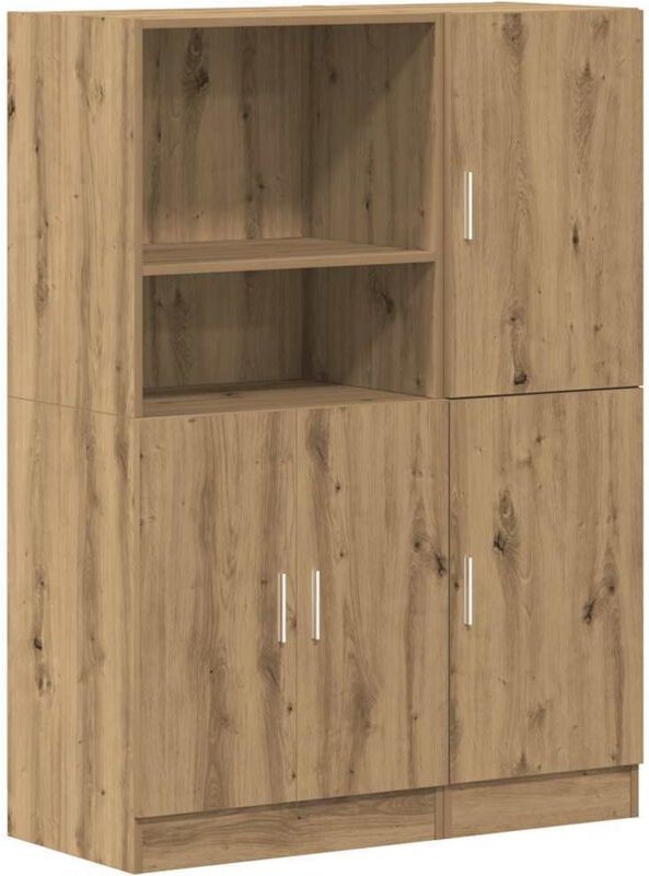 Maison Exclusive - 2-tlg. Küchenschrank-Set Artisan-Eiche Holzwer