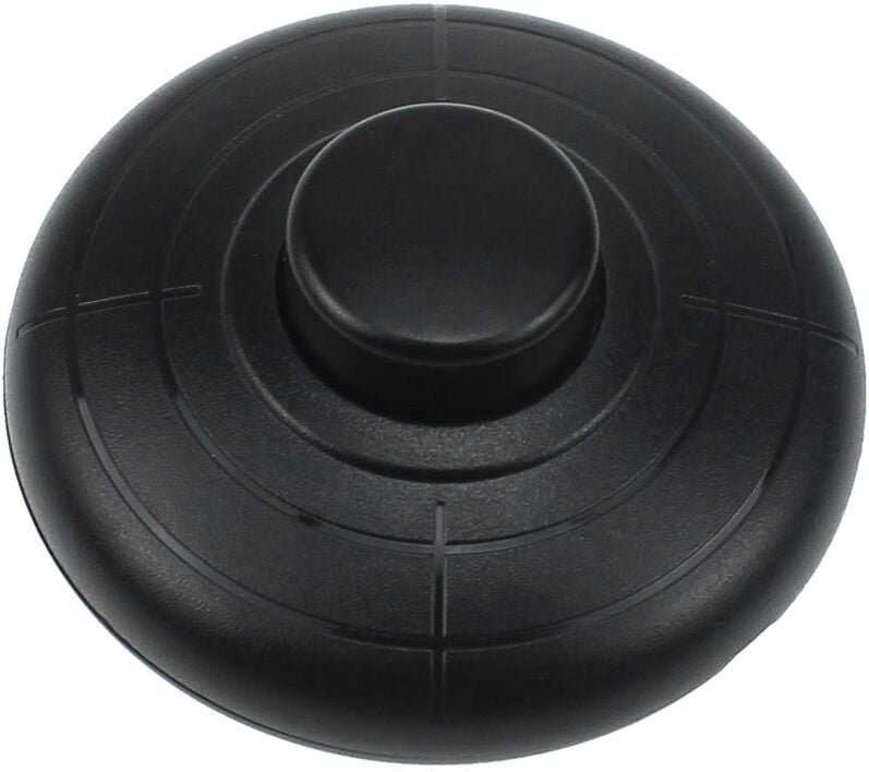 Thumbnail - Linghhang - 1 Stück runder Fußschalter - Ø70 mm x 31 mm - schwarz, 250 V/2 a, für 2 oder 3 adrige Leitungen geeignet, pa...