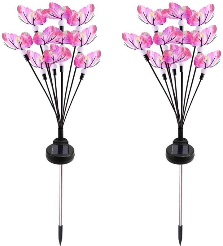 Solar Schmetterling Glühwürmchen Lichter Led Outdoor Wasserdicht Rasen Garten Dekoration Landschaft 10-Licht