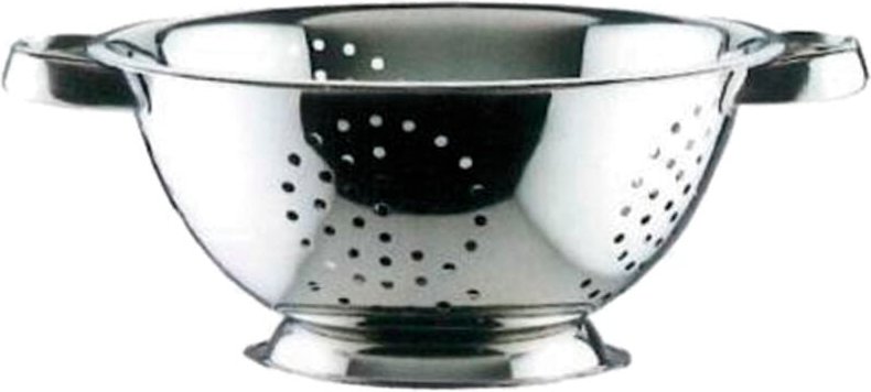 Abtropffläche aus Edelstahl mit 24 cm Durchmesser