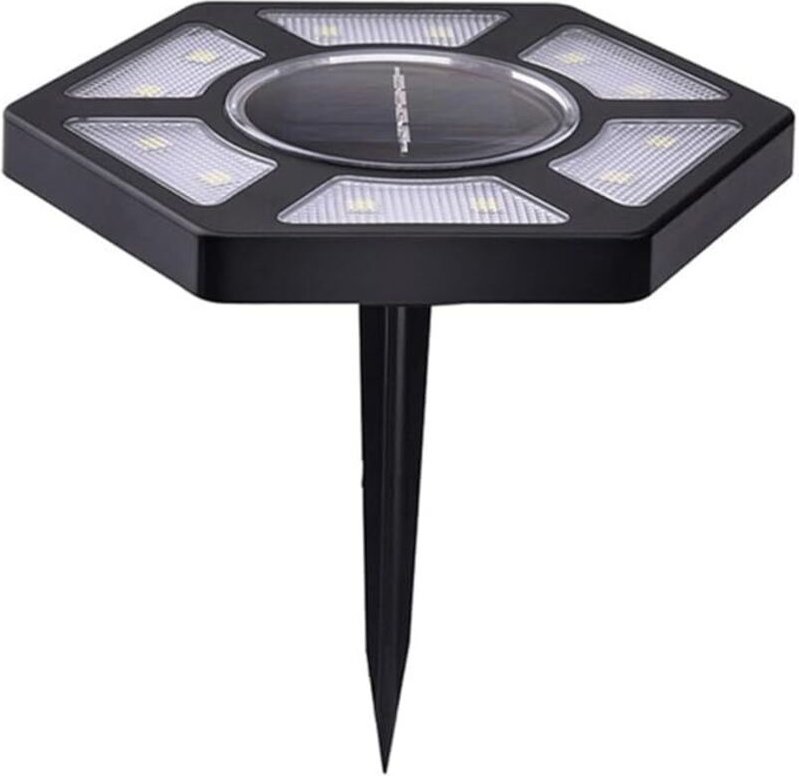 Ahlsen - Stück Solar-Gartenleuchten für den Außenbereich, Bodenleuchten für den Außenbereich mit 12 LED-Lichtquellen, Ga...