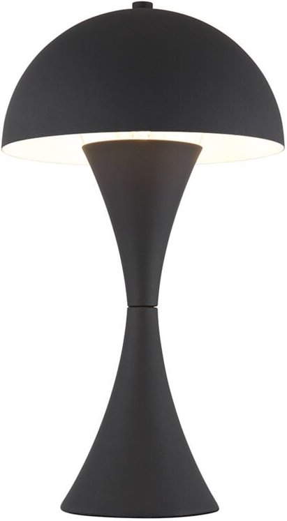 Tischleuchte schwarz Modern Tischlampe Schlafzimmerleuchte Nachttischleuchte, Kabelschalter, E27 Fassung, DxH 20x36,1 cm