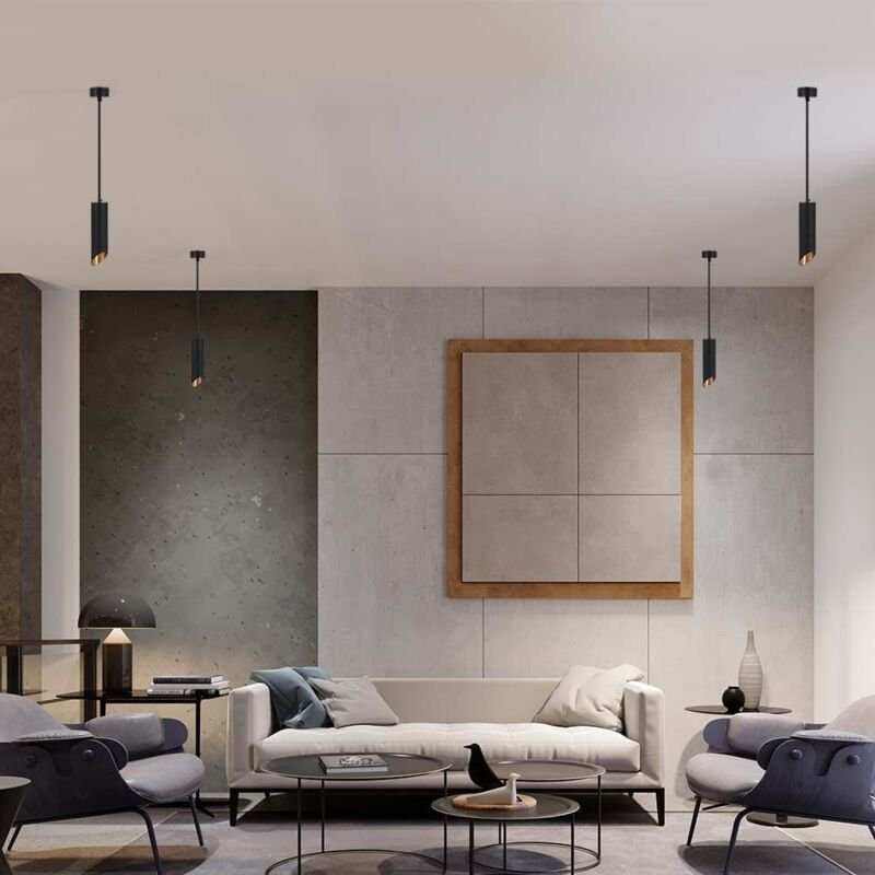 Hängelampe GU10 IP20 Schwarz