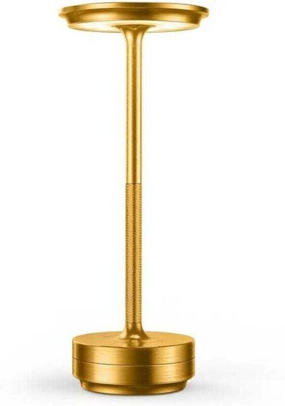 Vtizikl Lampe de table sans fil, mini lampe de chevet USB à piles rechargeables 2600 mAh LED 3 niveaux de luminosité Lam...