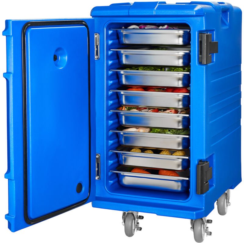 Isolierter Speisenbehälter, 127 Qt, Doppelschnallen, Griffe, Räder, für Gastronomie, Restaurant, Kantine - Mophorn