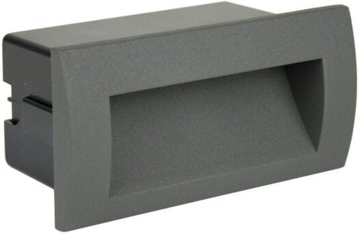 LED-Fassadentreppeneinbauleuchte 4W dunkelgrau IP65 SU-MA Mur M2031