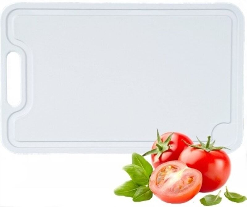 Küchenschneidebrett aus Kunststoff XXL WEISS 44x28cm POLNISCHES PRODUKT ZERTIFIZIERT