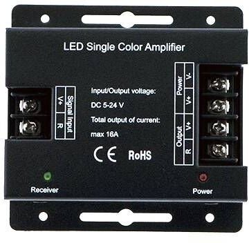 Einfarbiger PWM-Signalwiederholer/Verstärker 5-24V 16A