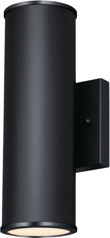 Außen led Wandleuchte Marius Schwarz Zweiflammig