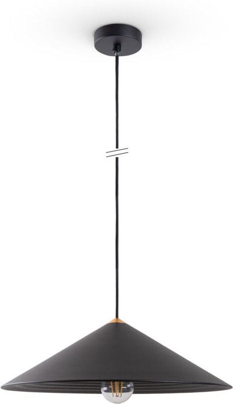 Lampe Pendelleuchte Esstisch Hängelampe Küche Vintage Metall E27 Schwarz-Gold, Ø42cm - Paco Home