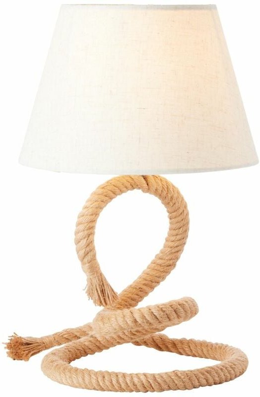 Brilliant - Lampe, Sailor Tischleuchte natur/weiß, Seil/Textil, 1x A60, E27, 40W,Normallampen (nicht enthalten)