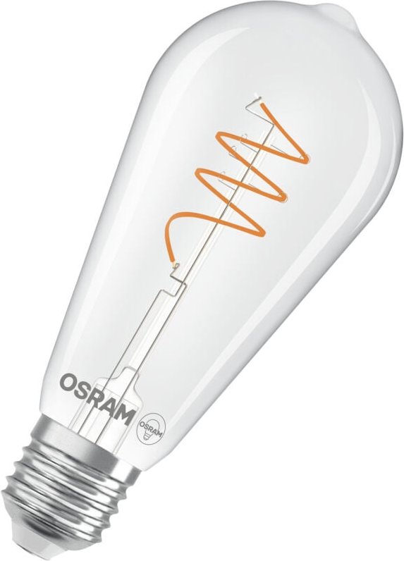 Osram - Vintage 1906 Edison ist eine warmweiße LED-Lampe mit spiralförmigem Filament in Edison-Kolbenform. Sie bietet 3....