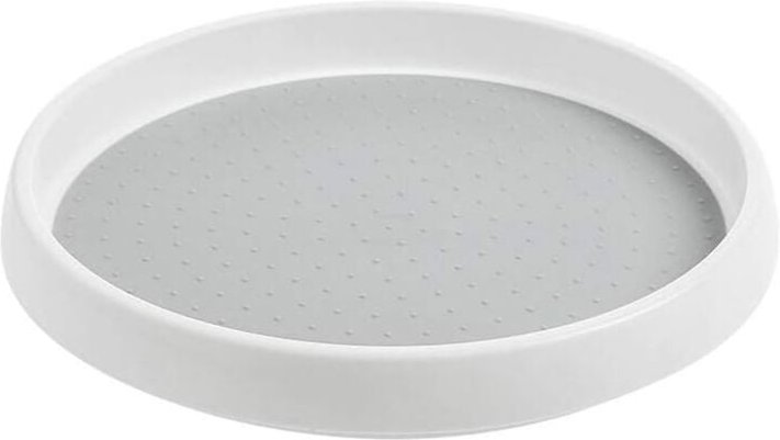 Memkey - Gewürz-Drehteller-Aufbewahrung, Gewürzregal, drehbares Tablett aus Kunststoff, Gewürz-Drehteller für Küchenschr...