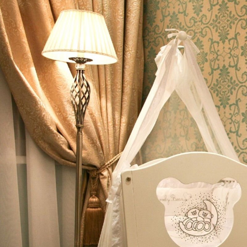 Grace Stehlampe Messing & Kristall, 1 Licht, E14