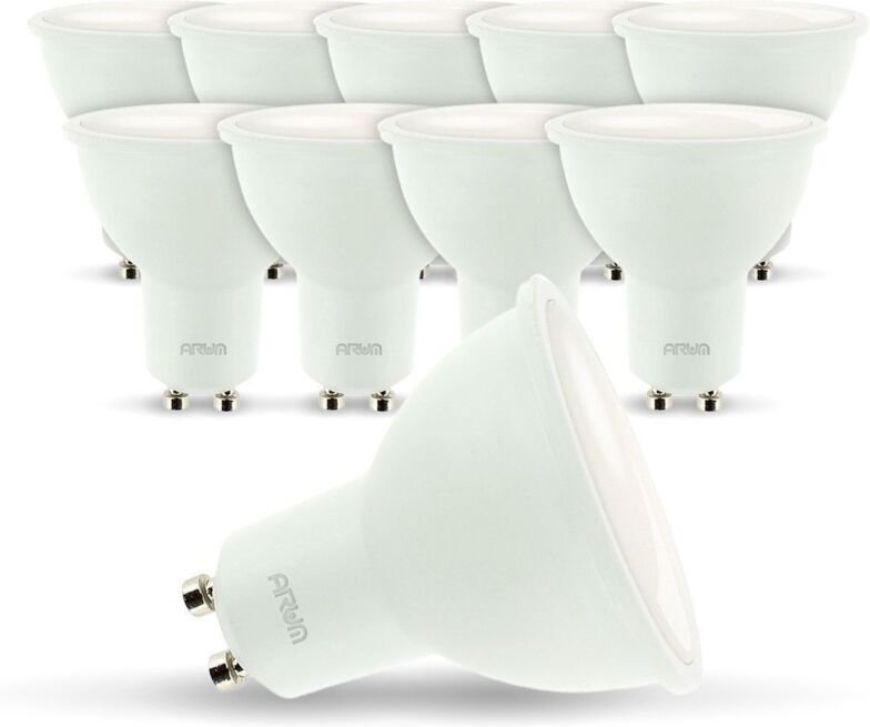 Arum Lighting - Set mit 10 LED-Strahlerbirnen GU10 5W eq 40W Farbtemperatur: 4000K neutralweiß