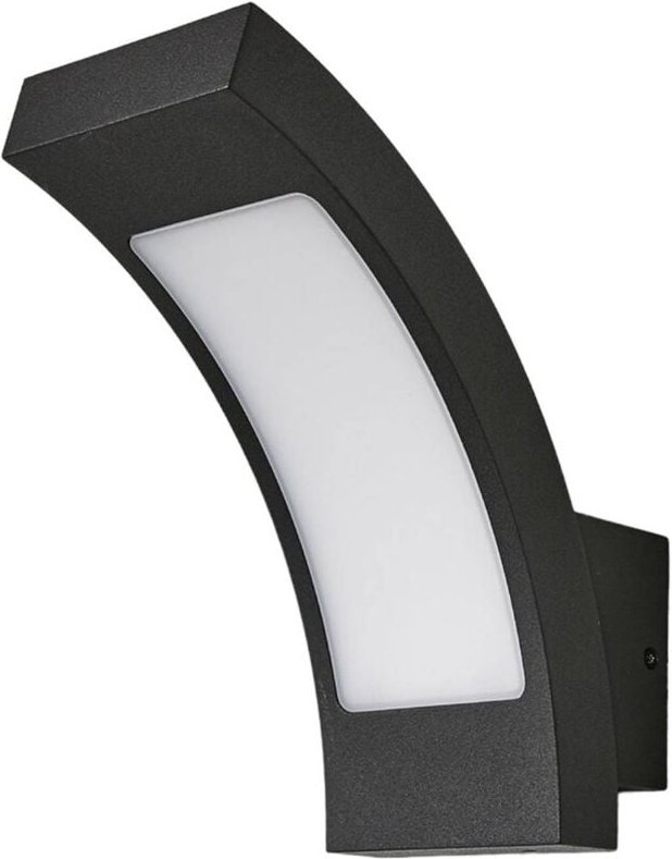 Lucande - Grafitgraue LED-Außenwandlampe Juvia, IP54 - grafitgrau, opalweiß