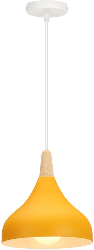 Pendelleuchte, 1 Flammig Hängeleuchte im Moderne Stil, Kronleuchter mit Ø20cm Lampenschirm für Wohnzimmer Schlafzimmer E...