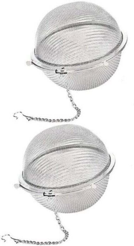 UlisemSet mit 2 Teekugeln – Edelstahl – Teesiebe für losen Tee