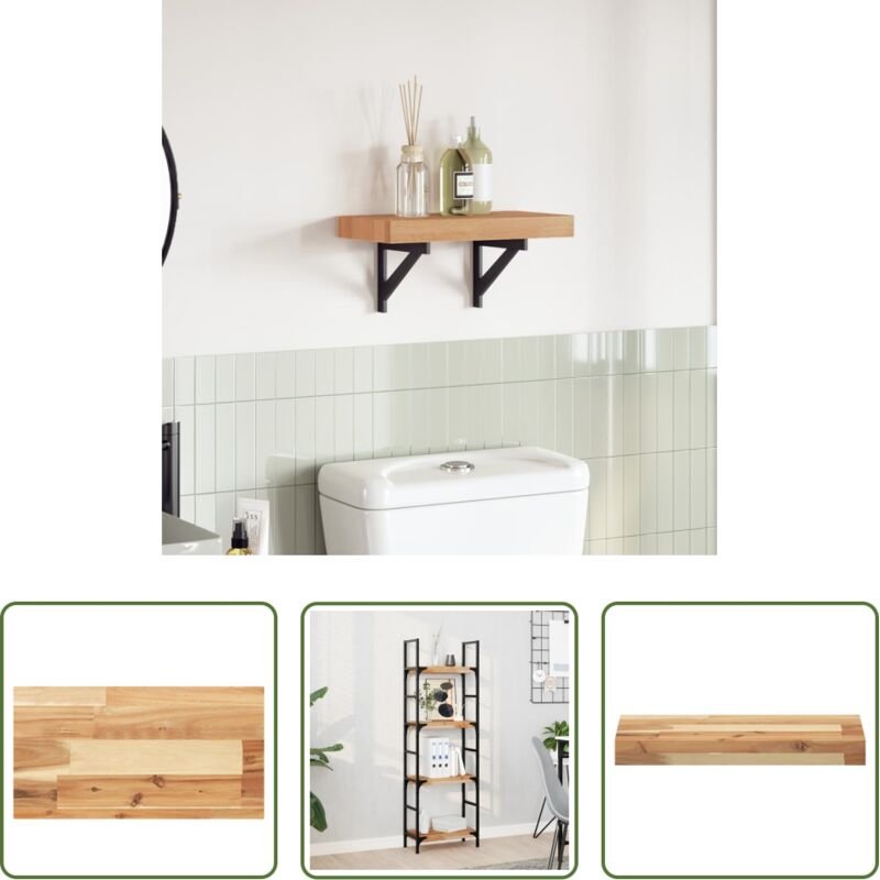 vidaXL Tischplatte Akazien - Tischplatte 60x20x4 cm Rechteckig Massivholz Akazie