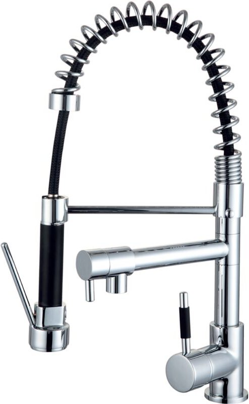 Essebagno Big Pro Spültischmischer mit beweglicher Handbrause Chrom