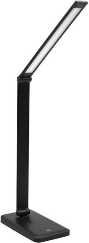 Flexo Decada Schwarz 7w 525lm 6000k Reg. In 3 Intensitäten Tactil faltbar schwenkbar 180º 60x11x19cm - Fabrilamp