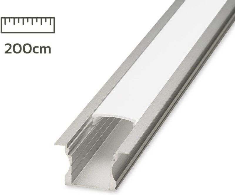 Alu Fugen-Profil eloxiert 18x15mm opal - Länge: 200cm