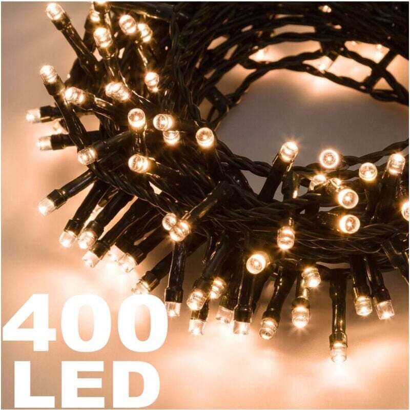 Thumbnail - YMYNY Lichterkette mit 400 warmweißen LEDs, Glühwürmchen, mit Controller und 8 Funktionen für den Innenbereich