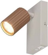 Spotstrahler Wandleuchte Wohnzimmerleuchte Flurlampe Metall braun GU10 H 15 cm