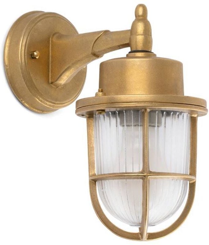 Nahir, Außen Messing Wandleuchte Faro Barcelona