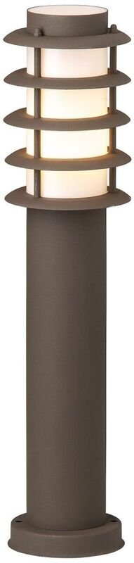 BRILLIANT Lampe Oskar Außensockelleuchte 51cm rostfarbend 1x A60, E27, 20W, geeignet für Normallampen (nicht enthalten) ...