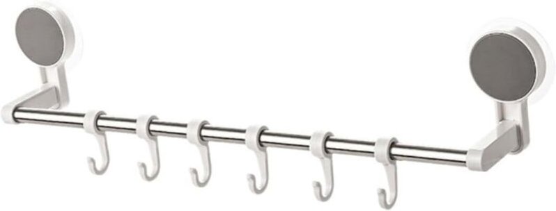 6-teiliges Handtuchhalter-Set aus Edelstahl mit Haken, abriebfest, einfach zu montieren, kein Bohren erforderlich, geeig...