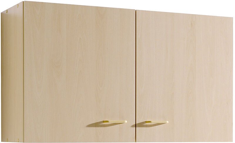 Lomadox - Küchen-Hängeschrank 2-türig SALERNO-03 Buche Dekor Breite 100 cm