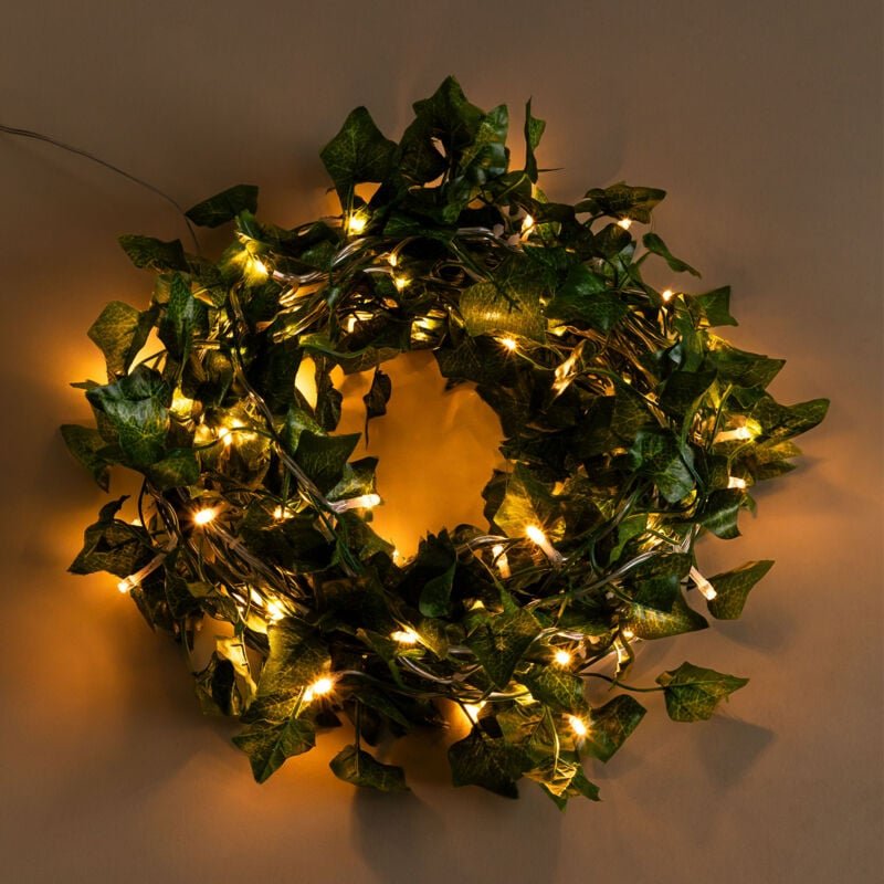 Sklum - Dekorativer Vorhang mit LED-Lichtern (1,5 m) Claire Warmes Weiß