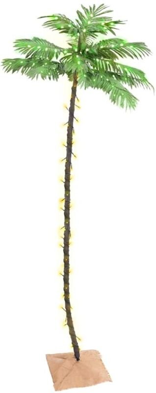 Künstliche Palme mit 192 LEDs Warmweiß 300 cm Vidaxl