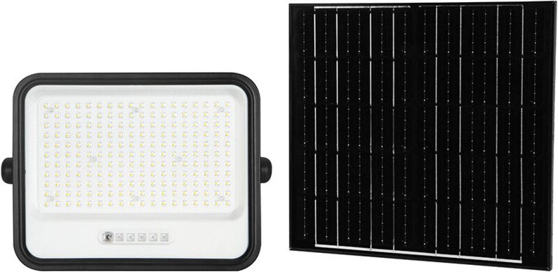 V-TAC 40W Solar-LED-Flutlicht mit Dämmerungssensor, Fernbedienung, Farbtemperatur 2000K-8000K, Schutzart IP65 - 24086