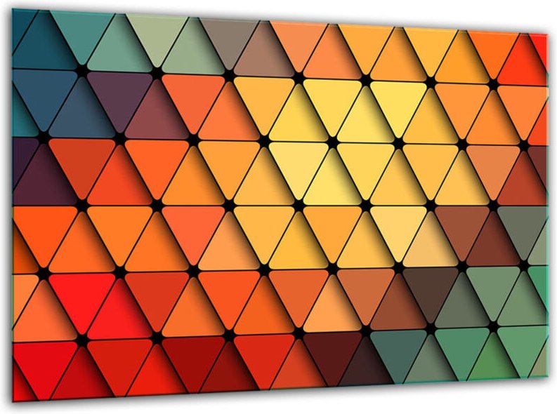 Glasscheidebrett Mythos 30 x 22 Mosaik -Temperatur