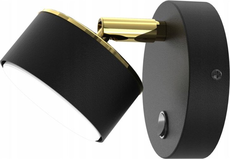Wandleuchte Deckenleuchte Strahler Schwarz Gold GX53 Polnische Lampe