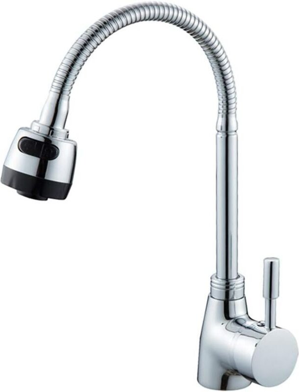 Multifunktionale Küchenarmatur für Warm- und Kaltwasser, kreative Küchenarmatur aus Chrom