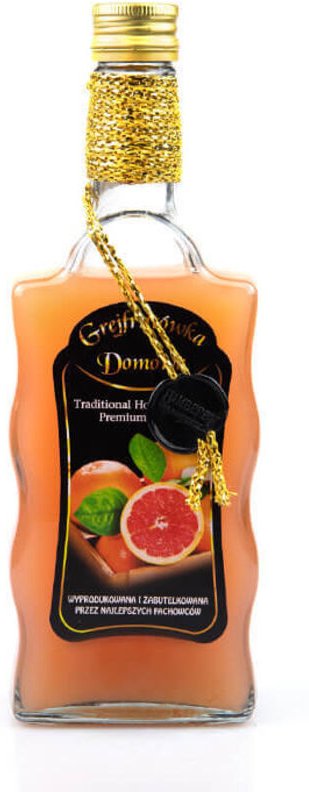 Flasche mit Wellenmuster, 500 ml hausgemachte Grapefruit, 0,5 l