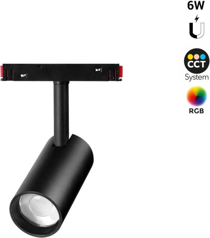 Rgb cct Strahler Magnet Schienensystem 48V 6W MiLight