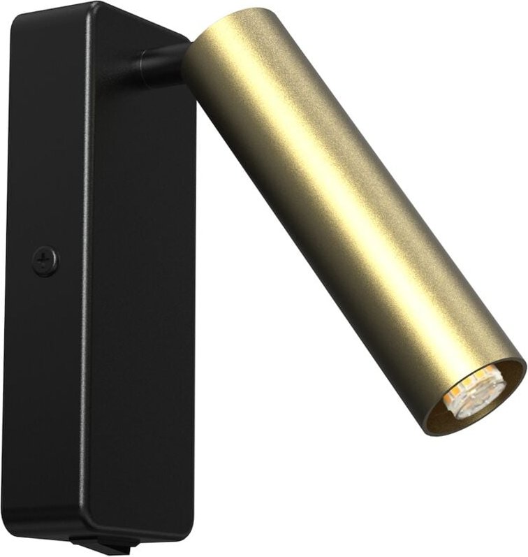 Santi 1xG9 Schwarz/Gold Wandleuchte