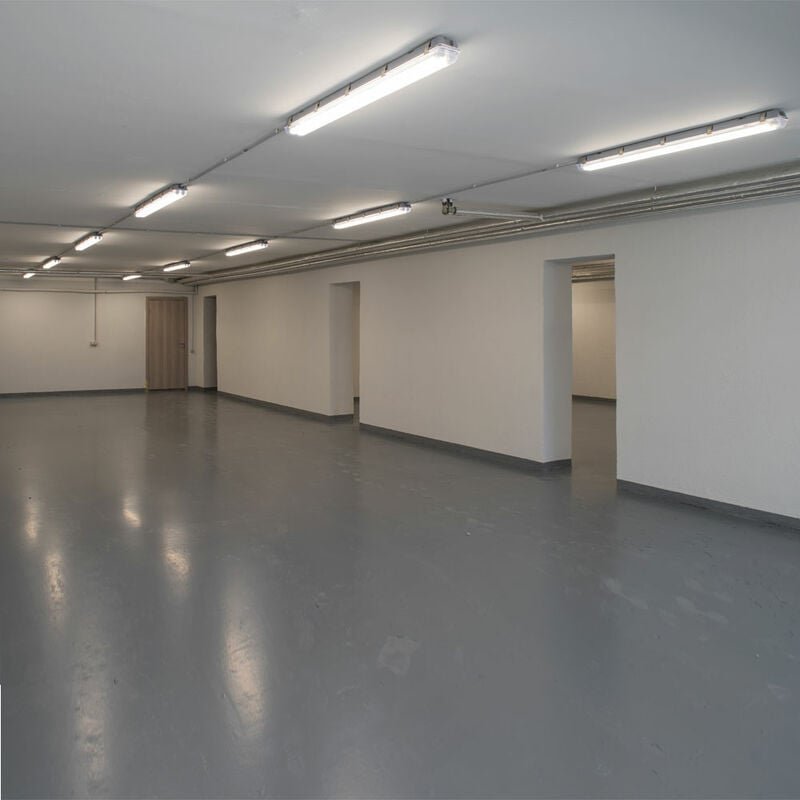 Feuchtraumlampe Wannenleuchte led weiß Werkstattleuchte Industrie IP65, Kunststoff, 1x led 48W 5760lm 4000K neutralweiß,...