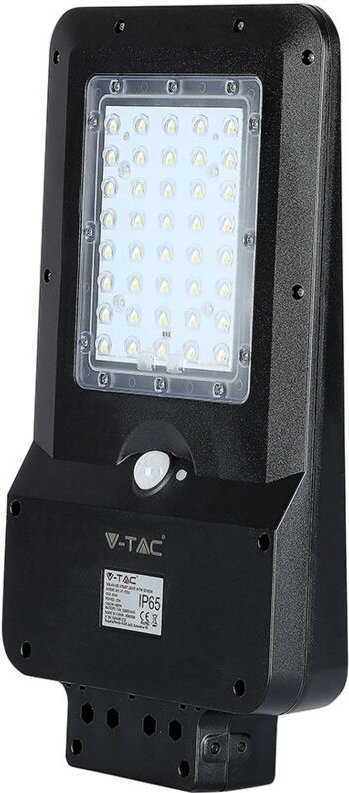 Thumbnail - V-tac - 15W smd led Straßenleuchte mit Solarpanel, Schwarz, Naturweiß, IP65